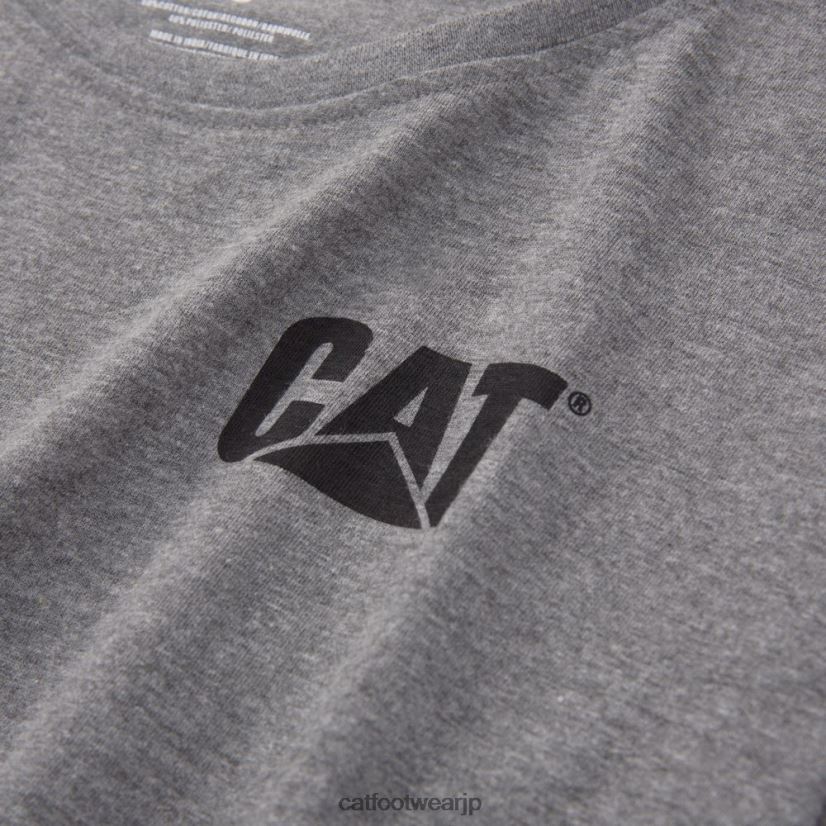 トレードマークのTシャツ グレー 女性 N2JB0V310 Caterpillar |トップス＆アウター